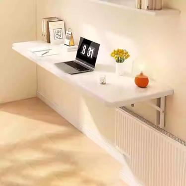 Imagem de Mesa dobrável montada na parede, mesa de cozinha, mesa de parede dobrável, lavanderia, mesa de parede, flutuante, economia de espaço para sala de jantar, estudo, cozinha, escritórios, quartos