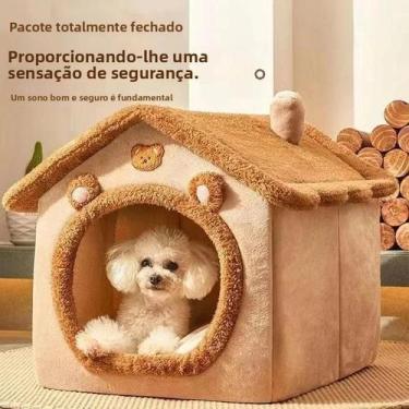 Imagem de Cama Removível E Lavável Para Cães E Gatos Pequenos, Estilo Casa Teddy