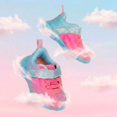 Imagem de Tênis Infantil Menina Kidy Equilíbrio Rosa e Azul Conforto e Segurança