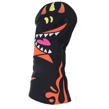 Imagem de Depisuta Capa de Cabeça para Taco de Golfe para Motorista, Capa Protetora de Couro Pu de 13,2x6,9 Polegadas Com Forro de Pelúcia, Acessórios de Golfe para Homens e Mulheres (Laranja)