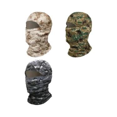 Imagem de Conjunto De 3 Peças De Balaclava Unissex Respirável Com Proteção Solar