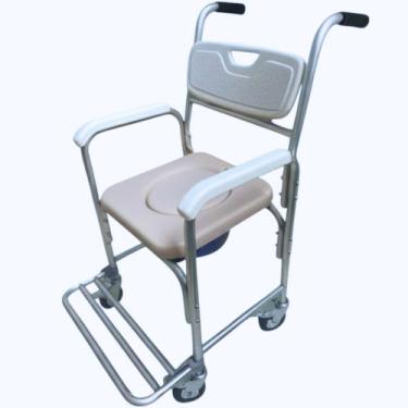 Imagem de Cadeira de Banho Idosos Adulto até 100kg em Alumínio Supermedy