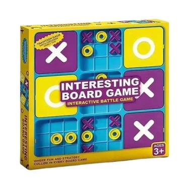 Imagem de Jogo Educativo De Tabuleiro Tic-Tac-Toe De Nove Quadrados Para Meninos