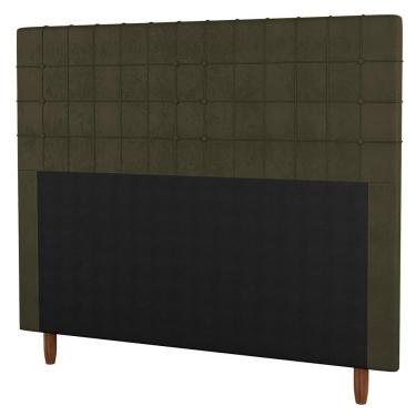 Imagem de Cabeceira Cama Box Casal Queen Size Parisis 160cm Suede Marrom - Desk Design