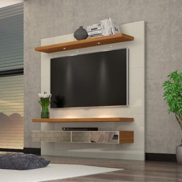 Imagem de Painel para TV até 60 Polegadas 2 Gavetas Espelhadas e LED TB107E 180cm Dalla Costa