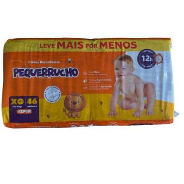 Imagem de Fralda Pequerrucho Hiper Tamanho EG 46 Unidades