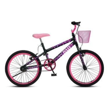 Imagem de Bicicleta passeio colli bike jully aro 20 preto fosco com cesto