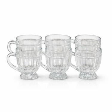 Imagem de Kit com 6 Xicaras de Vidro 200ml Transparente Ideal para Café Chá e Be