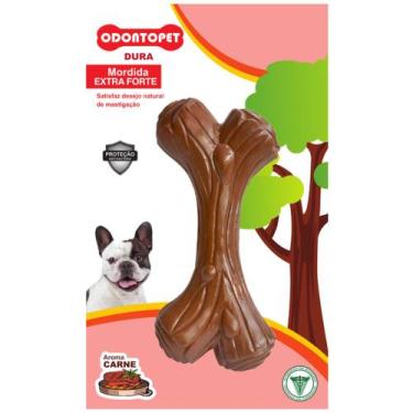 Imagem de Brinquedo Mordedor Cães Osso Tronco Extra Forte Dura Dog Wood Odontope