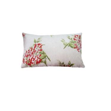 Imagem de Capa de Almofada Retangular 30 x 50 Tecido Chenile Estampa Floral - Na