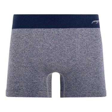Imagem de Cueca Boxer Mescla Sem Costura Navy Zee Rucci, GG