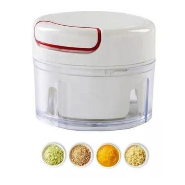 Imagem de Mini Multiprocessador Triturador Manual 2 Lâminas Inox Alho- - jl