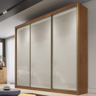 Imagem de Guarda-Roupa Casal Maestrazza 3 Portas 6 Gavetas 100% Mdf Cumaru/Marrom Claro - Pnr Móveis