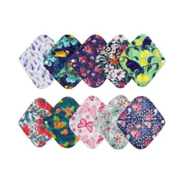 Imagem de Absorventes Menstruais Reutilizáveis Para Fluxo Intenso 5PCS Laváveis 