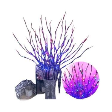 Imagem de Luzes De Natal LED Multicoloridas a Pilha Para Ramos De Árvore, Flexív