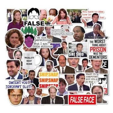 Imagem de Conjunto de adesivos da série de TV The Office 50 unidades de PVC impe