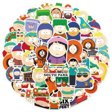 Imagem de Adesivos de vinil impermeável Souths Parks, anime, 50 unidades/lote - 