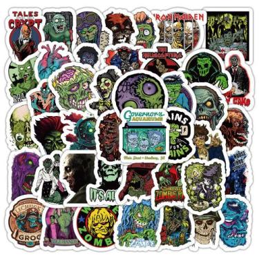 Imagem de Adesivos 53 unidades/lote Zombies, vinil impermeável, adesivos de anim