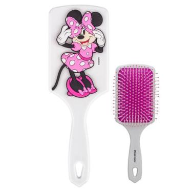 Imagem de Escova De Cabelo Raquete Coleção Disney Minnie 3D Marco Boni, Branco e