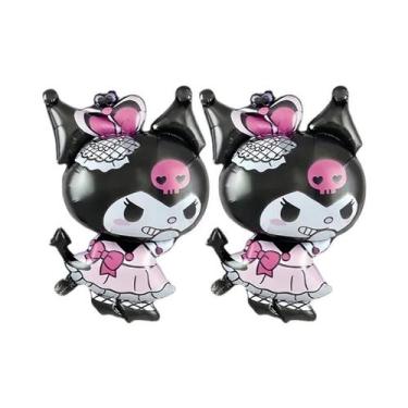 Imagem de Balões De Folha Hello Kitty Kuromi 2 Peças Decoração Fofa Para Festa D