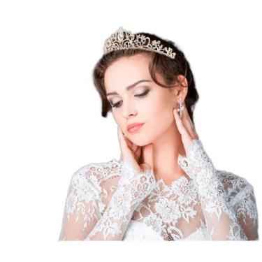 Imagem de Coroa Tiara Noiva Enfeite de Casamento debutante florista - - anjo da 