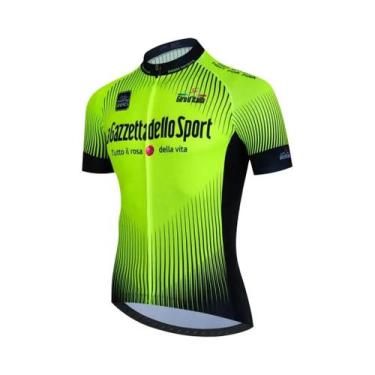 Imagem de Camisa de Ciclismo Masculina Leve e Sem Costura Aero Tour Giro d'Itali