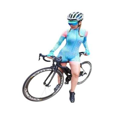 Imagem de Conjunto De Ciclismo Feminino De Manga Longa Com Design De Macaco Para