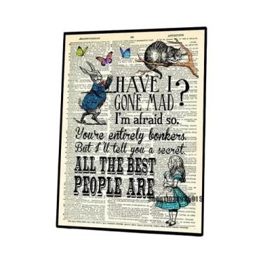 Imagem de Pôster De Arte De Alice No País Das Maravilhas, Impressão Em Papel Par