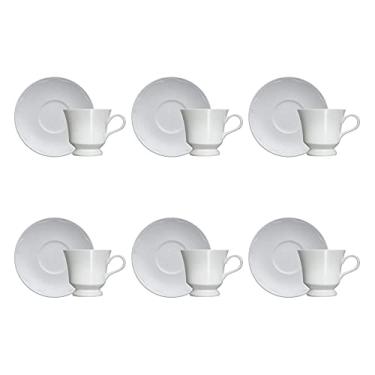 Imagem de Germer, Jogo de jantar completo em porcelana, Modelo Shell, 20 peças, Branco