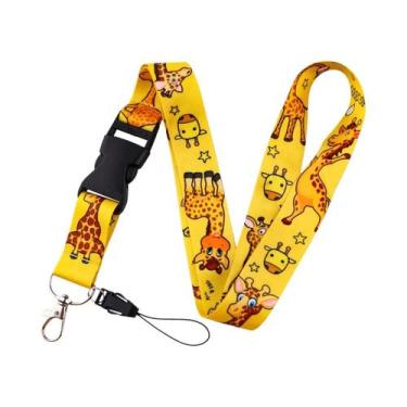 Imagem de Cordão De Pescoço Com Estampa De Borboleta E Lua, Suporte Para Crachá 