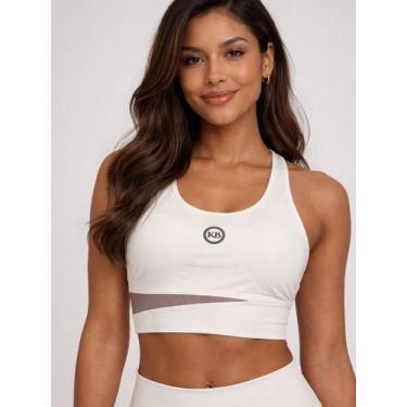 Imagem de Top Liso para Academia Yoga Pilates 4 cores Bojo Removível Em Poliamid