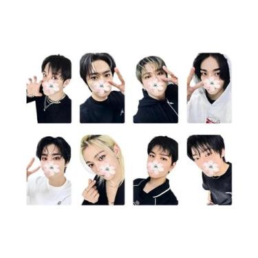 Imagem de Banda de menino coreano ablum lomo cartão SKZ 'HOP' cartão de oferta e