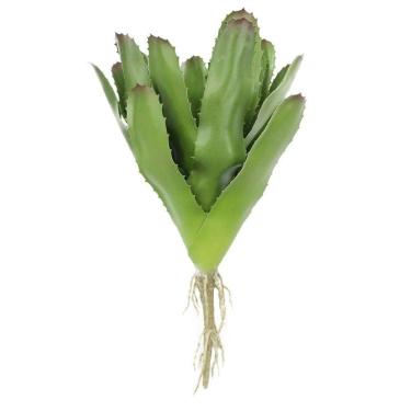 Imagem de Kit 2 Bromélia Planta Artificial Plástico 34,5cm para Decoração com Cabo Texturizado Ve...
