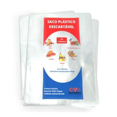 Imagem de Saco Pe Exp 0,06 Plástico Virgem Resistente Para Armazenamento e Prote