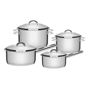 Imagem de Jogo De Panelas 4pçs Solar Aço Inox Tramontina