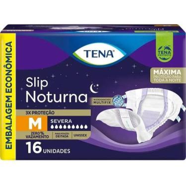 Imagem de Fralda Geriátrica Tena Slip Noturna Tamanho M 16 Unidades - Congratula