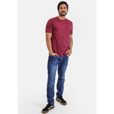 Imagem de Camiseta Básica Masculina Reforçada Ombro a Ombro Algodão - Techmalhas