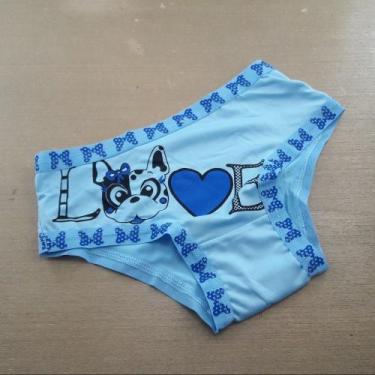 Imagem de Calçolinha Love Estampa Silk - Manu Modas, Azul bebê, GG