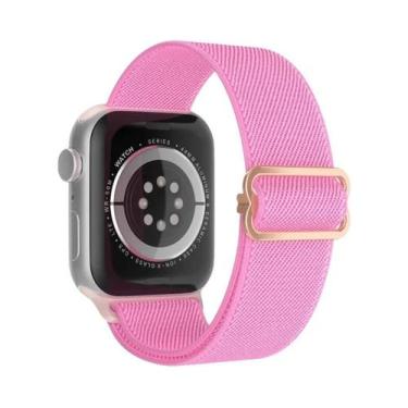 Imagem de Pulseira Ajustável De Nylon Elástico Solo Loop Para Apple Watch 49mm 4