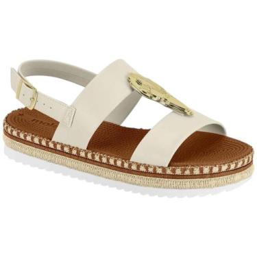 Imagem de Sandália Feminina Moleca Papete Flatform - Conforto e Elegância, Branc