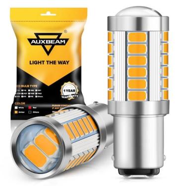 Imagem de Bombillas LED Auxbeam 1157 2357 Ámbar Amarillo 12V Paquete de 2