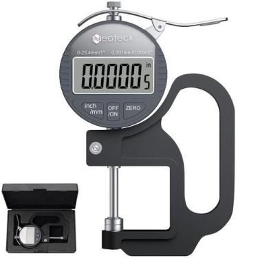 Imagem de Medidor de espessura Neoteck Digital 0-25,4 mm/0,00005 polegadas LCD