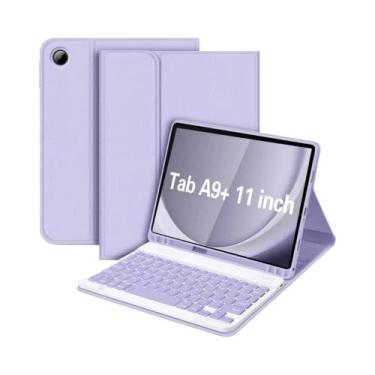 Imagem de Capa Com Teclado Bluetooth Para Samsung Galaxy Tab A9 plus De 11 Poleg