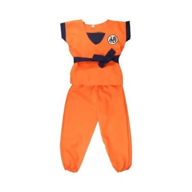 Imagem de Fantasia De Cosplay Son Goku Krillin Para Adultos E Crianças, Conjunto
