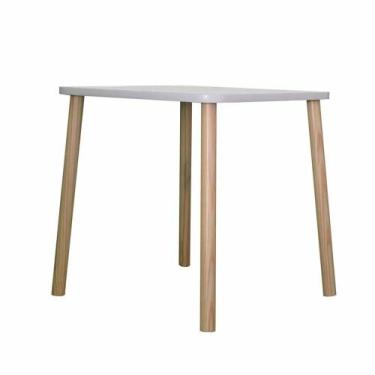 Imagem de Mesa Infantil Hora de Brincar - Pinus/Branco - Divicar Móveis, Branco
