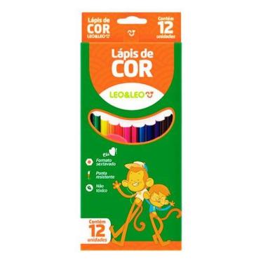 Imagem de Lápis De Cor Com 12 Cores Leo & Leo