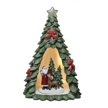 Imagem de Árvore Natalina com Papai Noel e Iluminação - Espressione