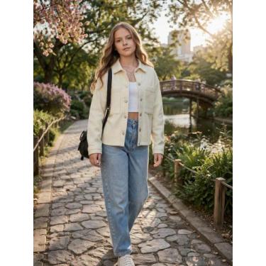 Imagem de Jaqueta Juvenil Menina Em Sarja Com Elastano Malwee Kids Cor:Modelo 03