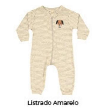 Imagem de Macacão longo masculino e feminino bebê Inverno - Pronta entrega - mar