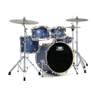 Imagem de Bateria D One Rocket DR20 BSS Blue Satin Sparkle Azul Fosco Bumbo 20
